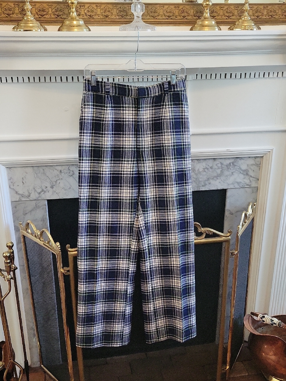 Vtg 80's L.L. Bean Tartan Wool Pants